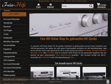 Tablet Screenshot of fein-hifi.de